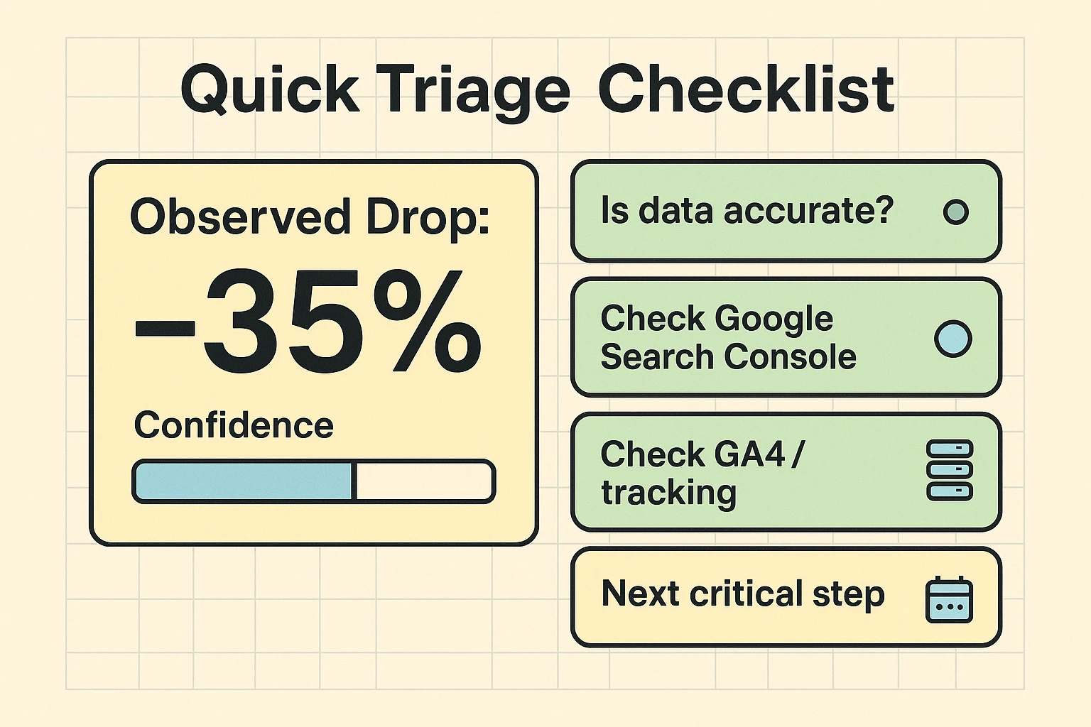 Initial assessment (first response in evaluation journey)