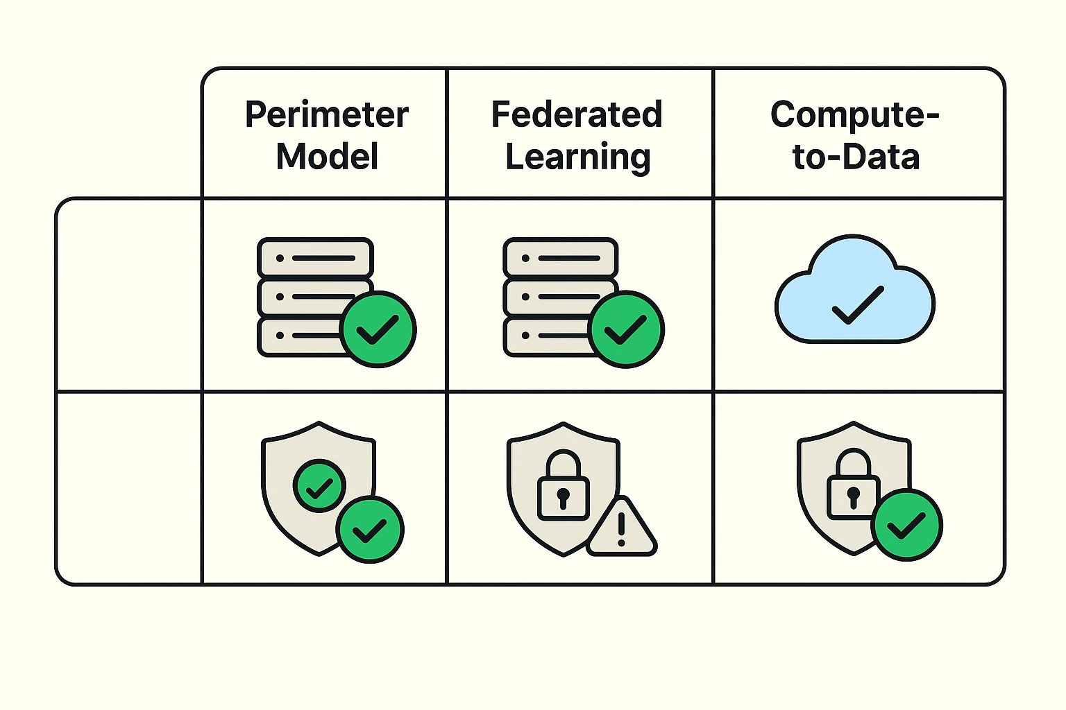 Secure data flow for hybrid AI