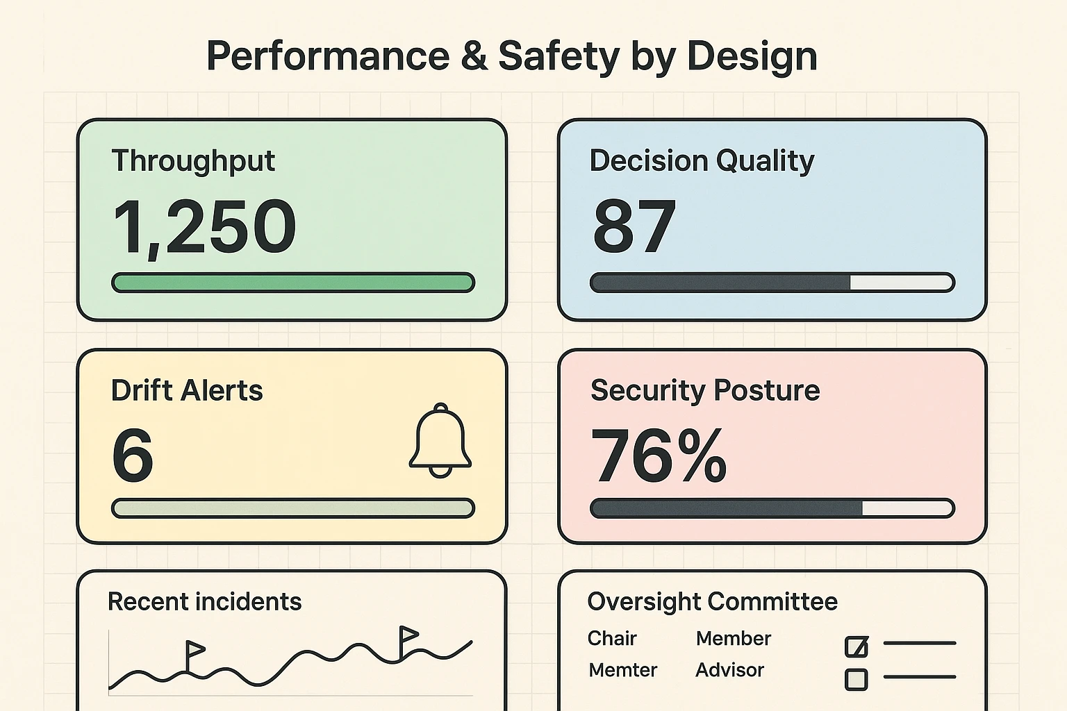 Assess security gaps quickly with a checklist and compliance score, then prioritize remediation steps for safe agent deployment.