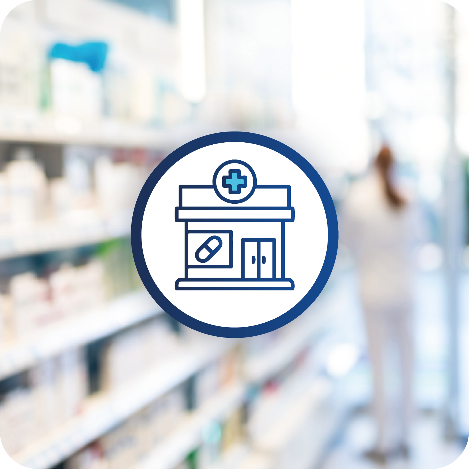 Pharmacy photo with icon