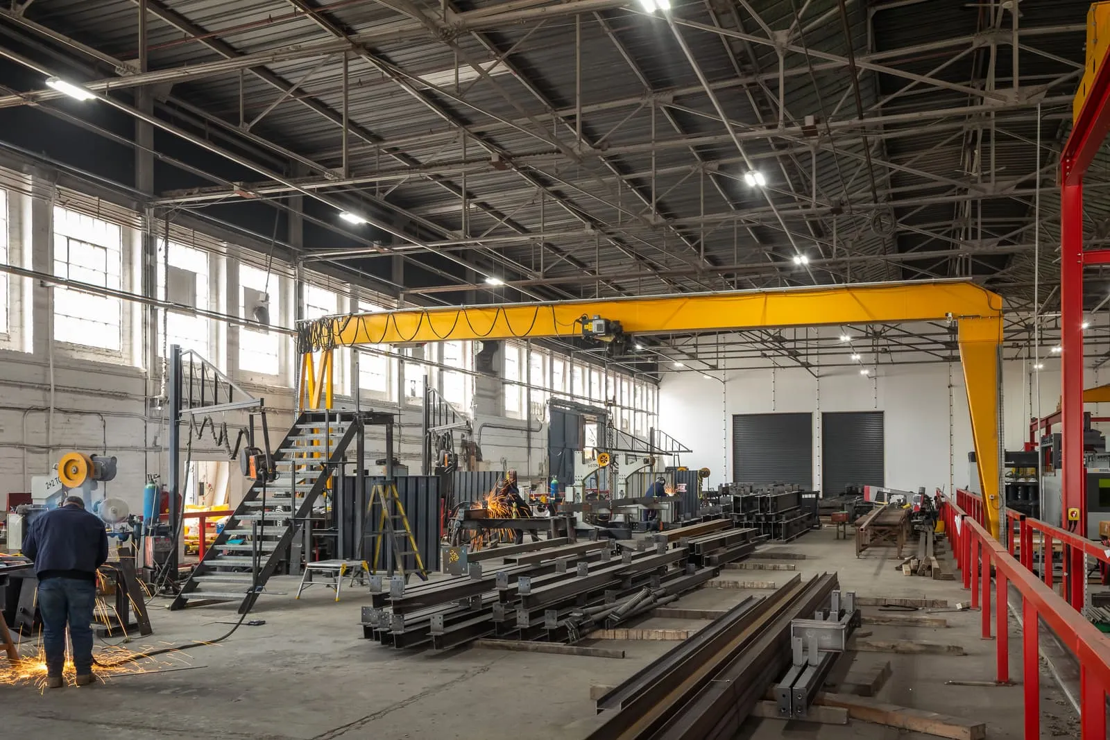 Steel fabrication in progress at MSB Group's in-house facility