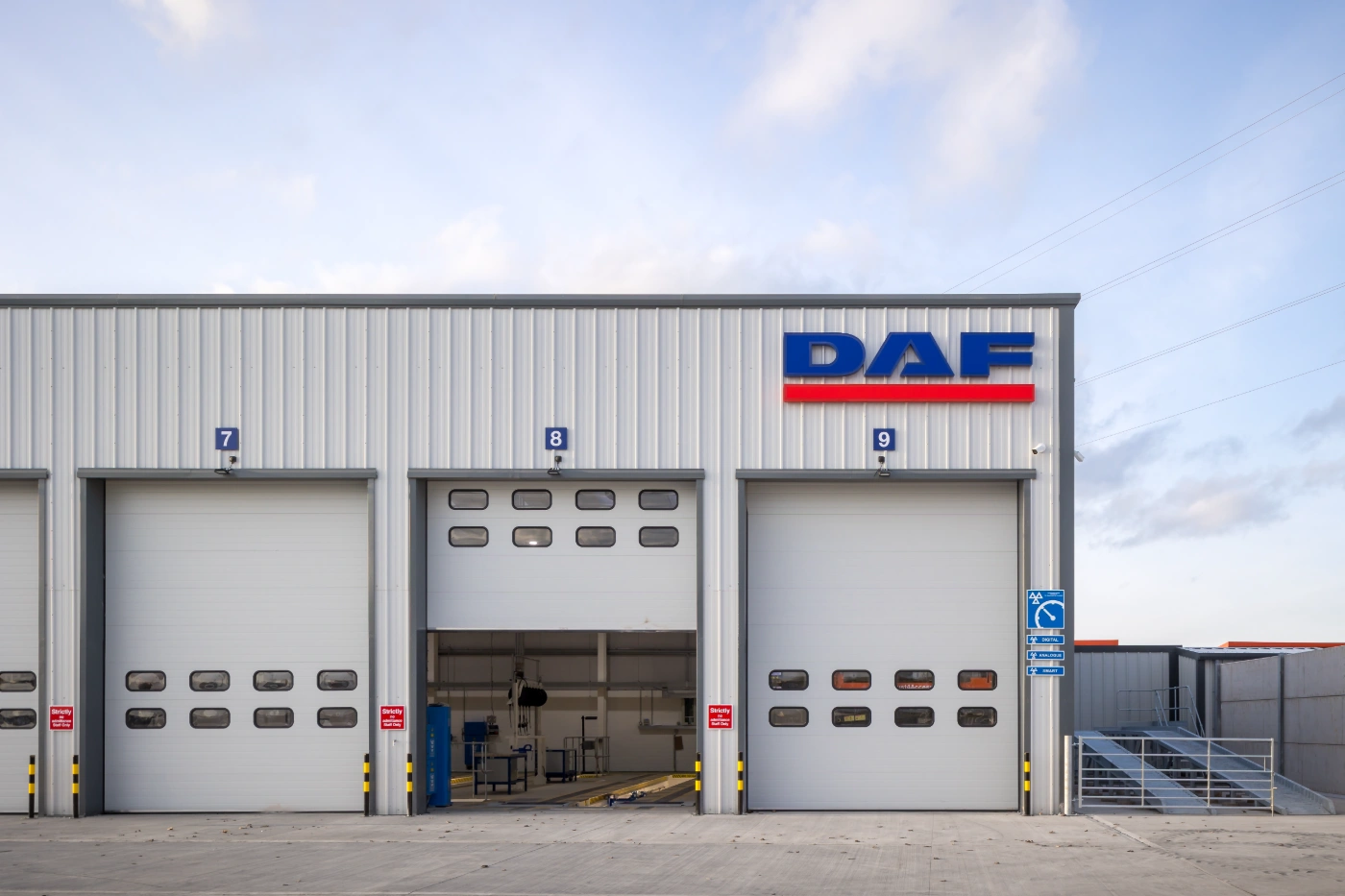Steel-framed transport and motor trade facility built by MSB Group UK