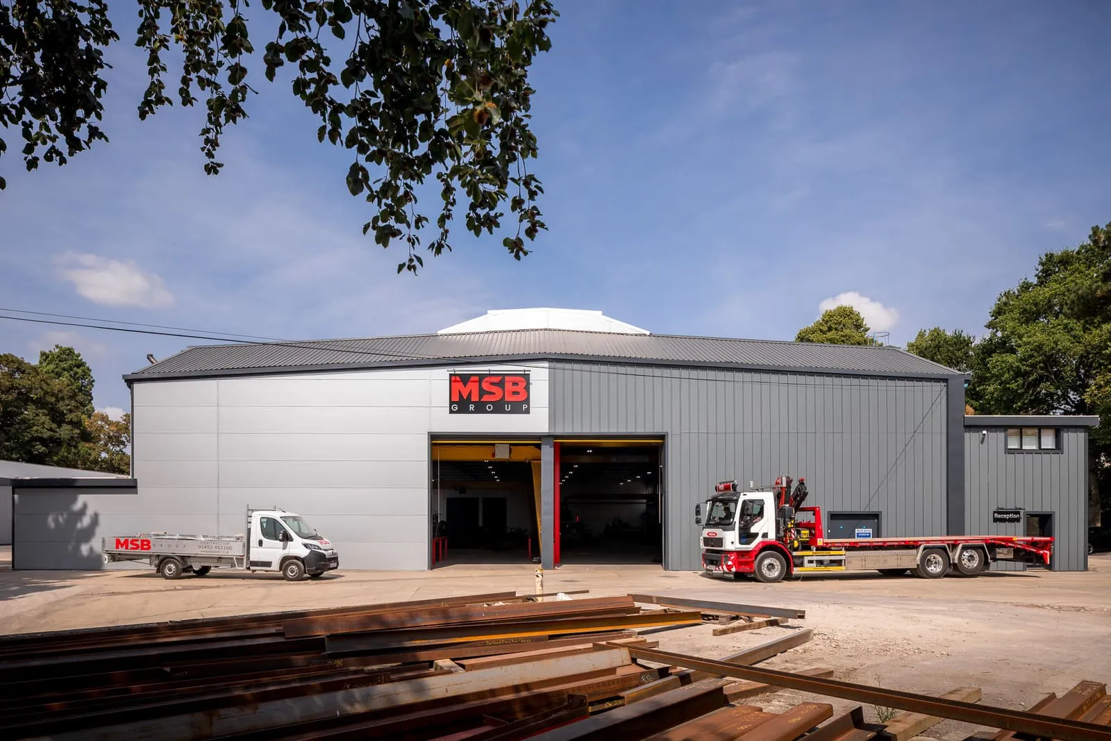MSB Group head office and steel fabrication facility in Cinderford, Gloucestershire