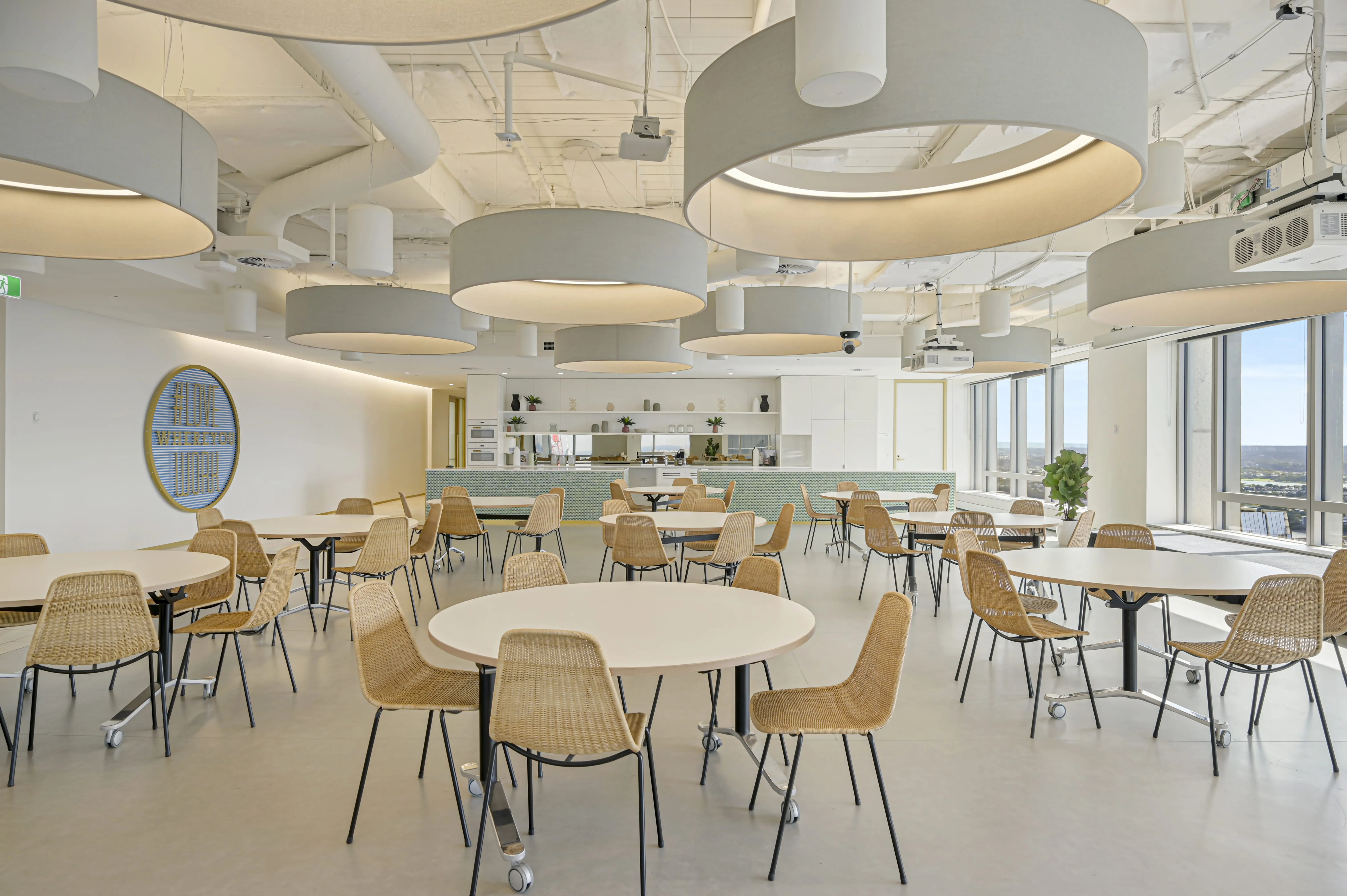 Commercial dining space interior photography
