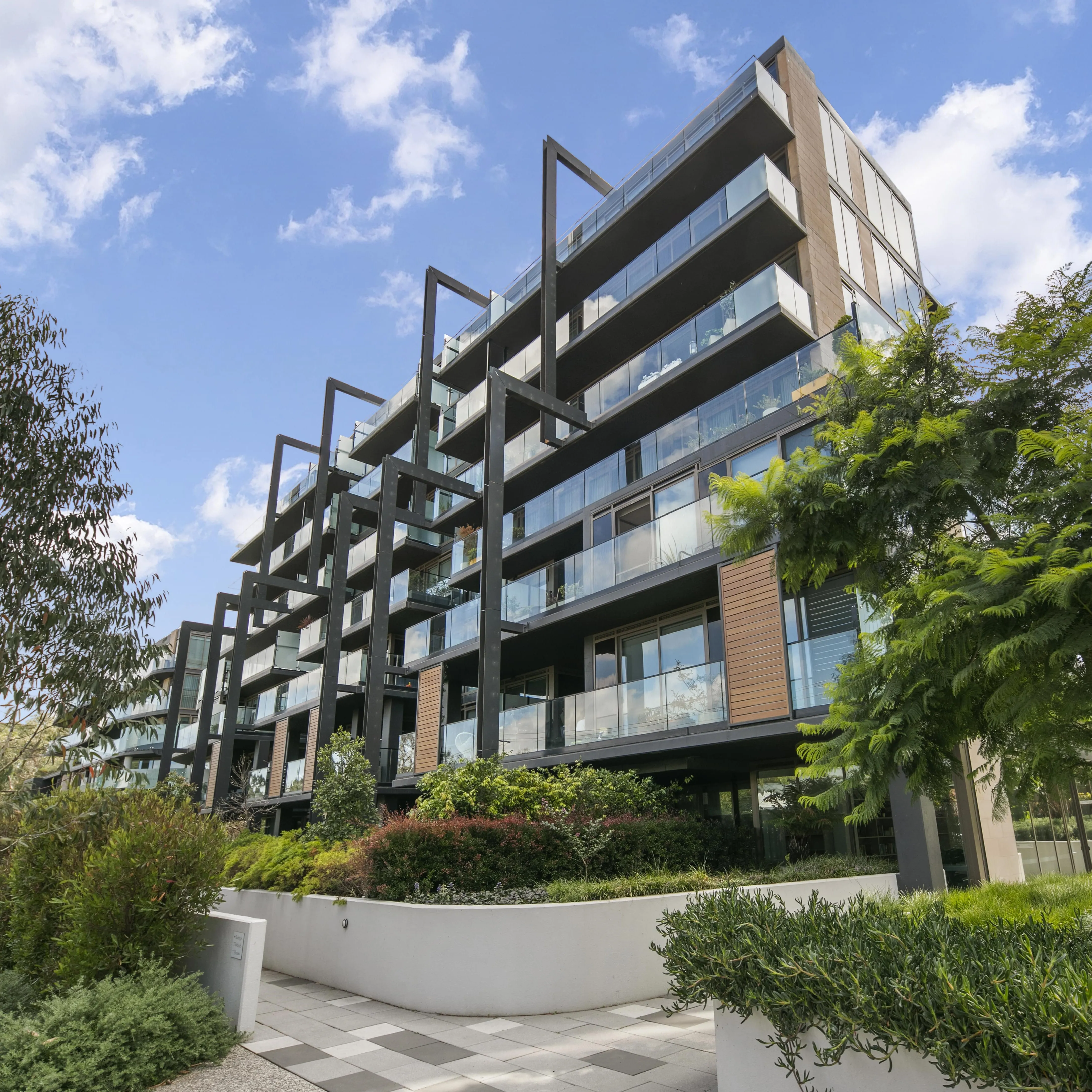 Apartment building exterior photography