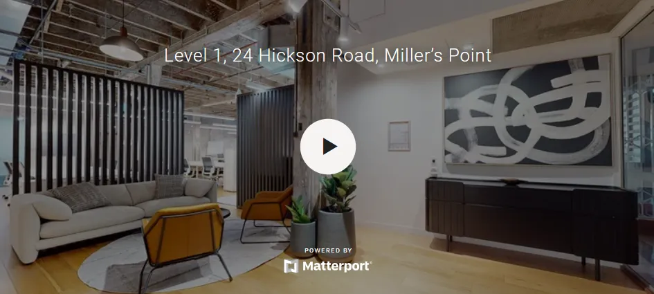 Matterport 3D virtual tour of a Millers Point property