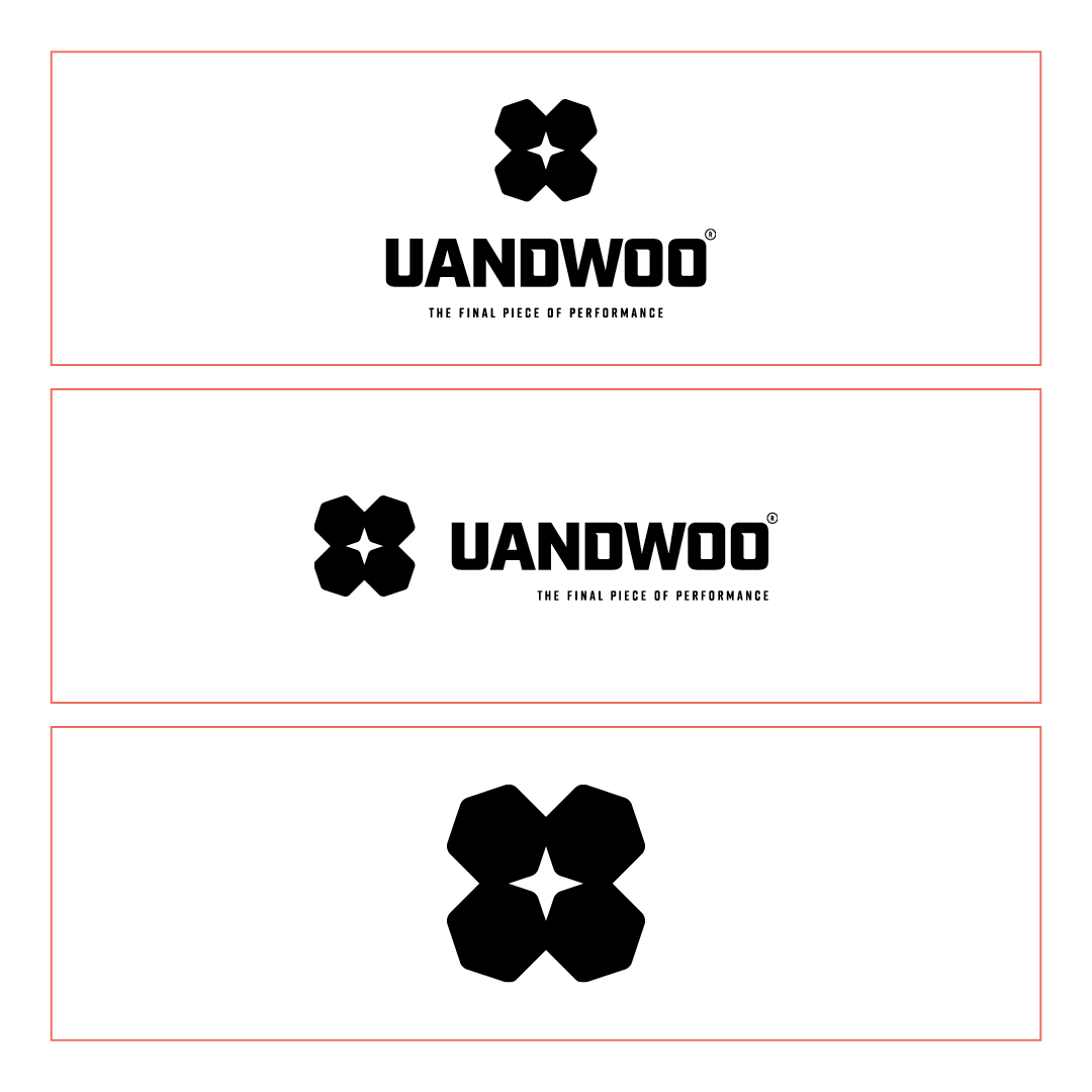 UANDWOO verschiedene Logo-Versionen