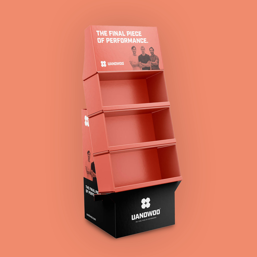 Eine Free-Standing-Unit für UANDWOO zum Platzieren von Produkten