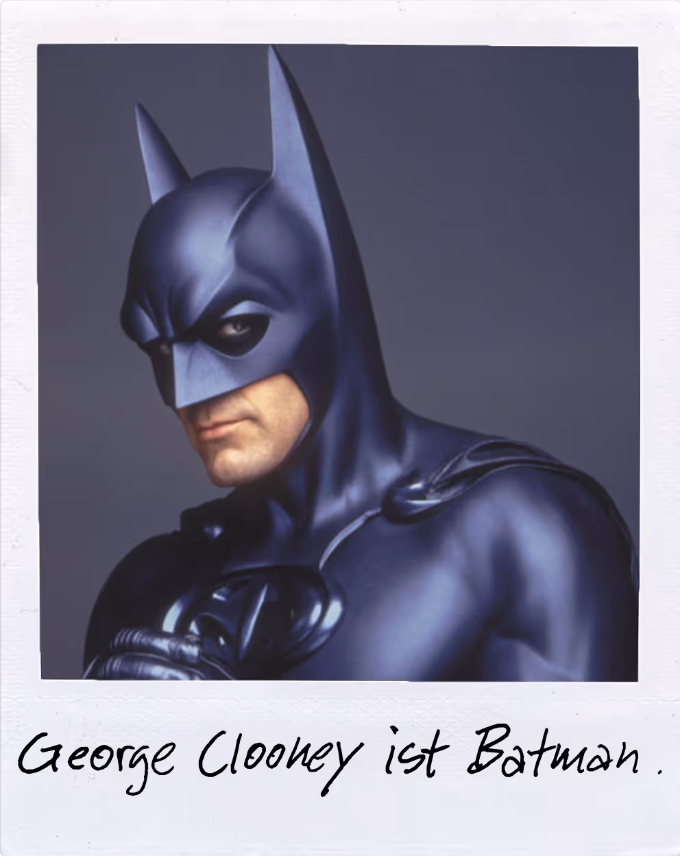 George Clooney als Batman im Jahr 1995