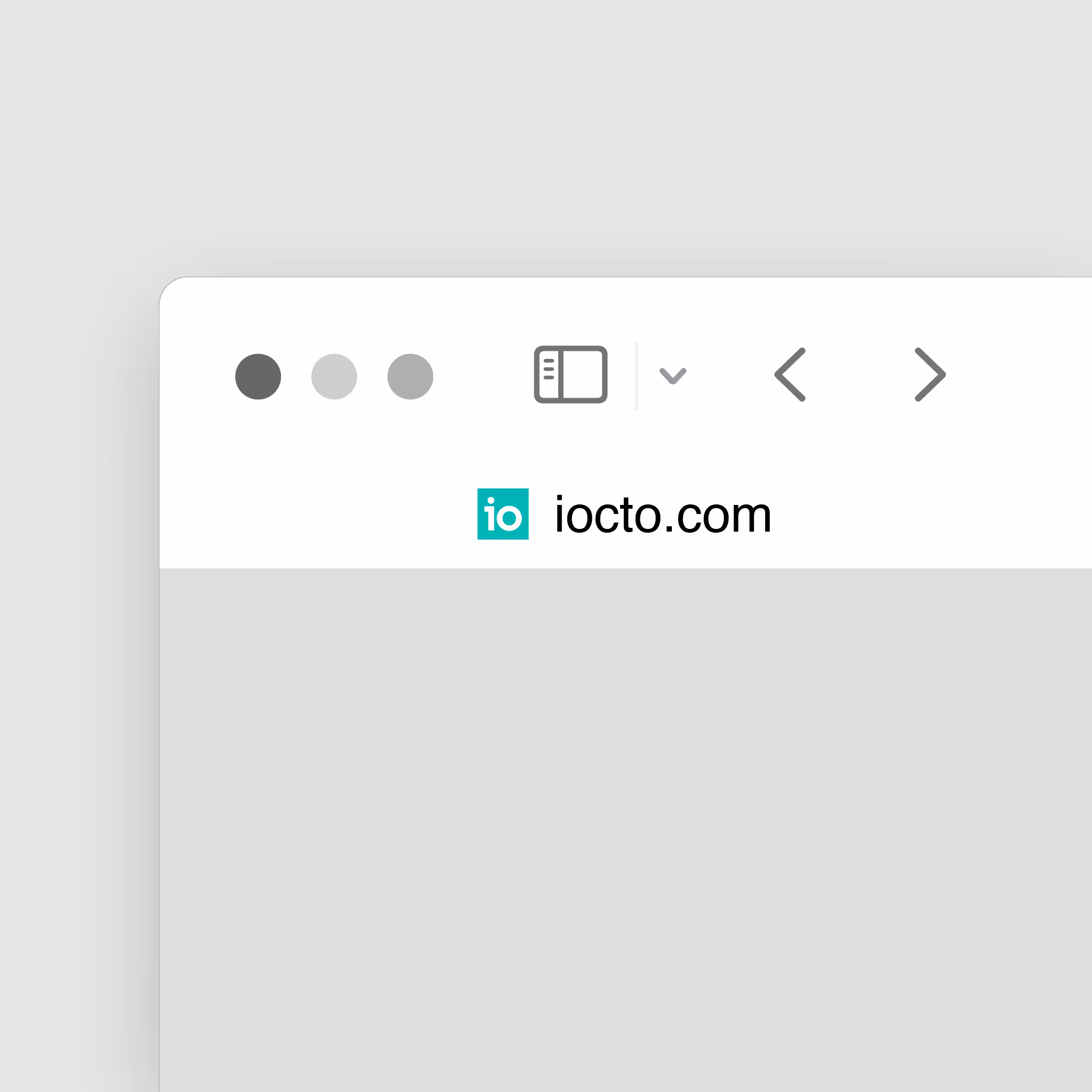 iocto Favicon-Design im Browser