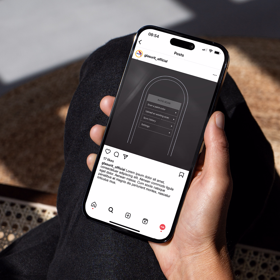 Social Media content fromt the Glasurit RatioScan campaign