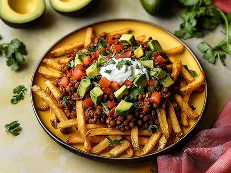 Loaded Chilli sin Carne Fries