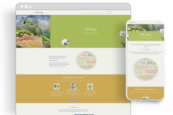 A screenshot of a website with artwork on it, the image shows some of the art, depicting a flower