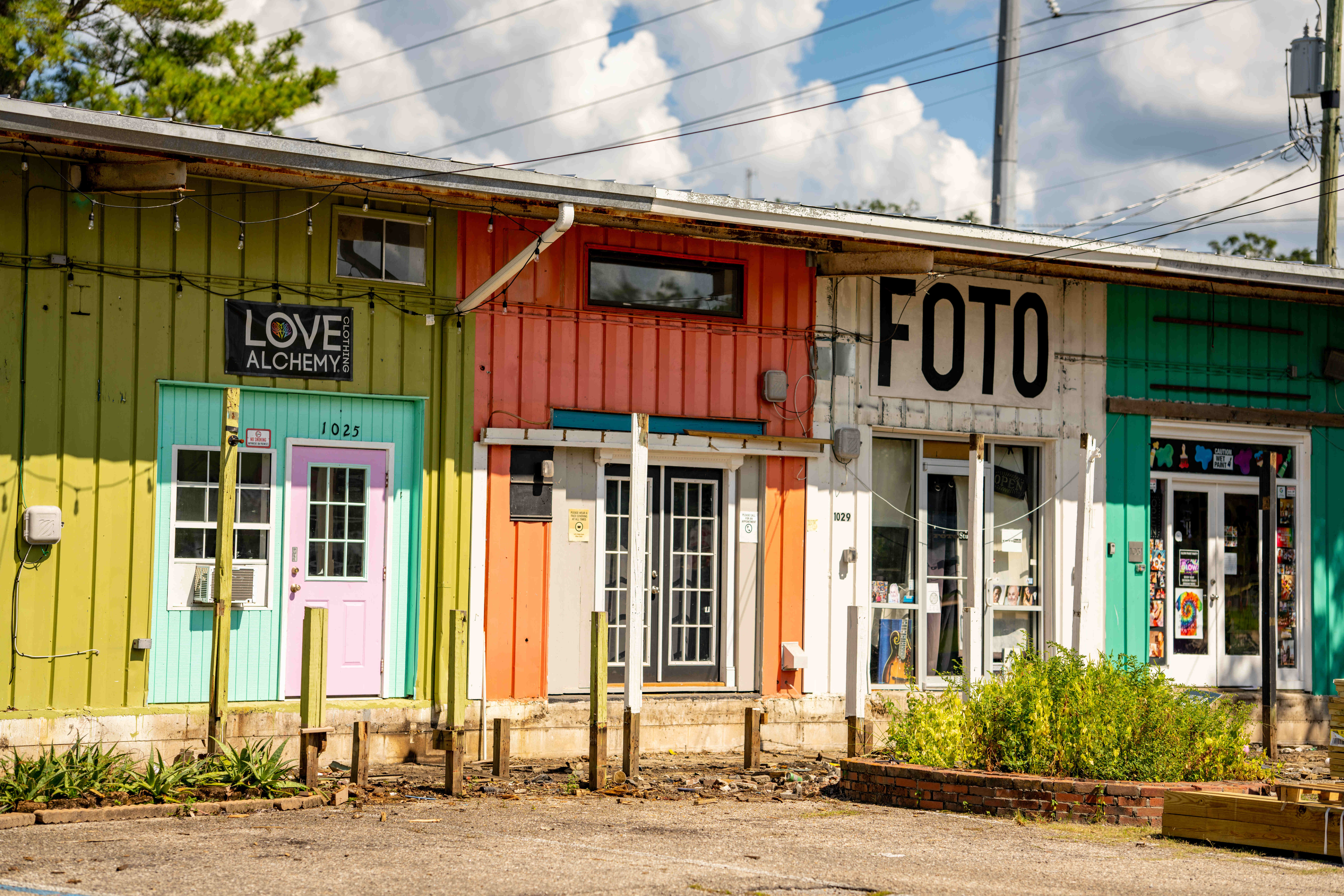 Railroad Square Art District stock image