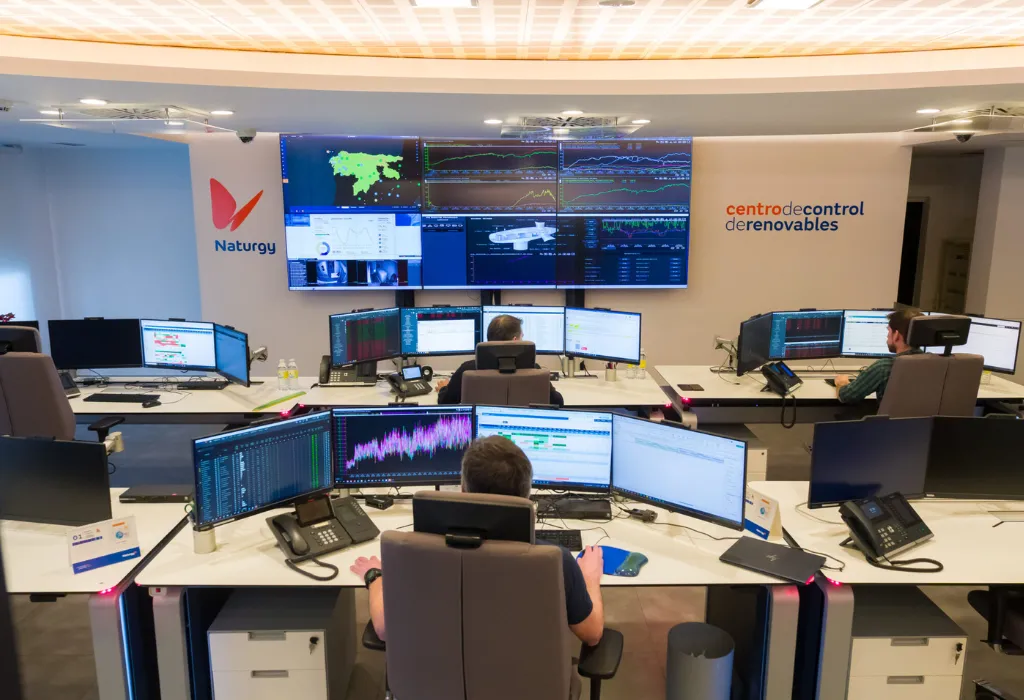 Control Room with screens