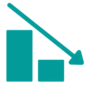 Risk reduction bars graphic