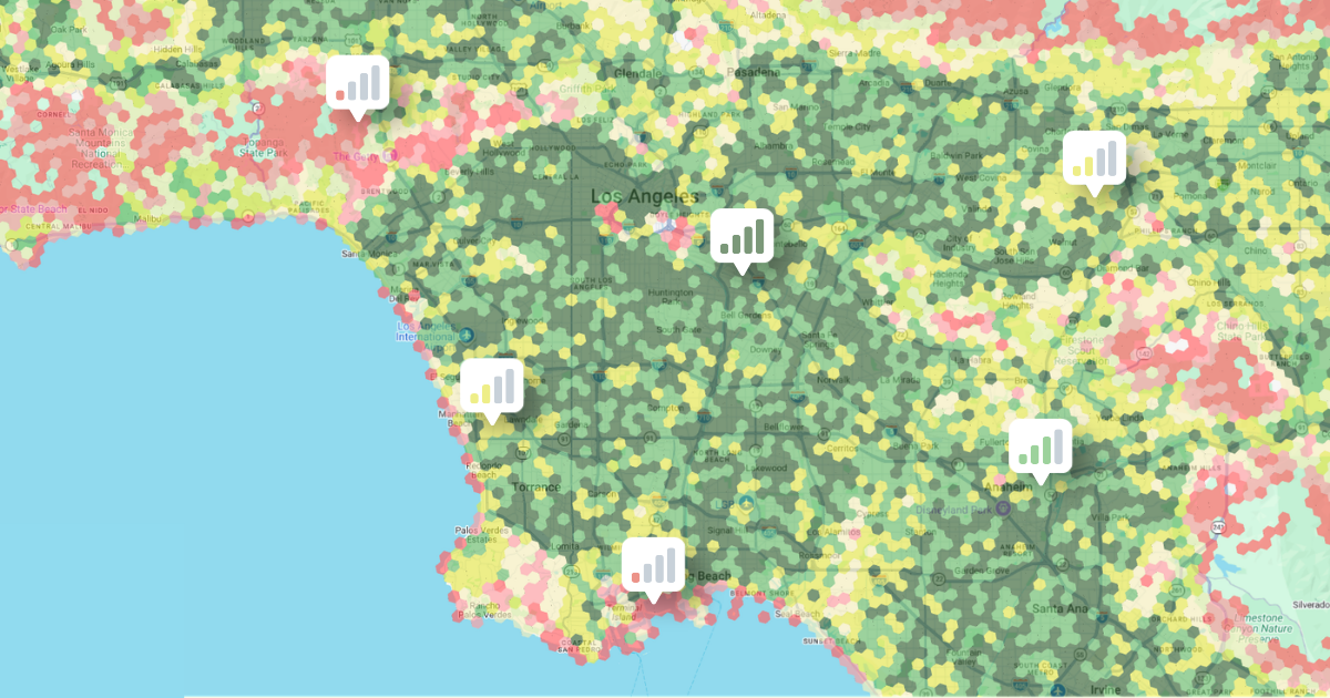 Los Angeles Doesn't Have One Cell Signal. It Has Fifty.