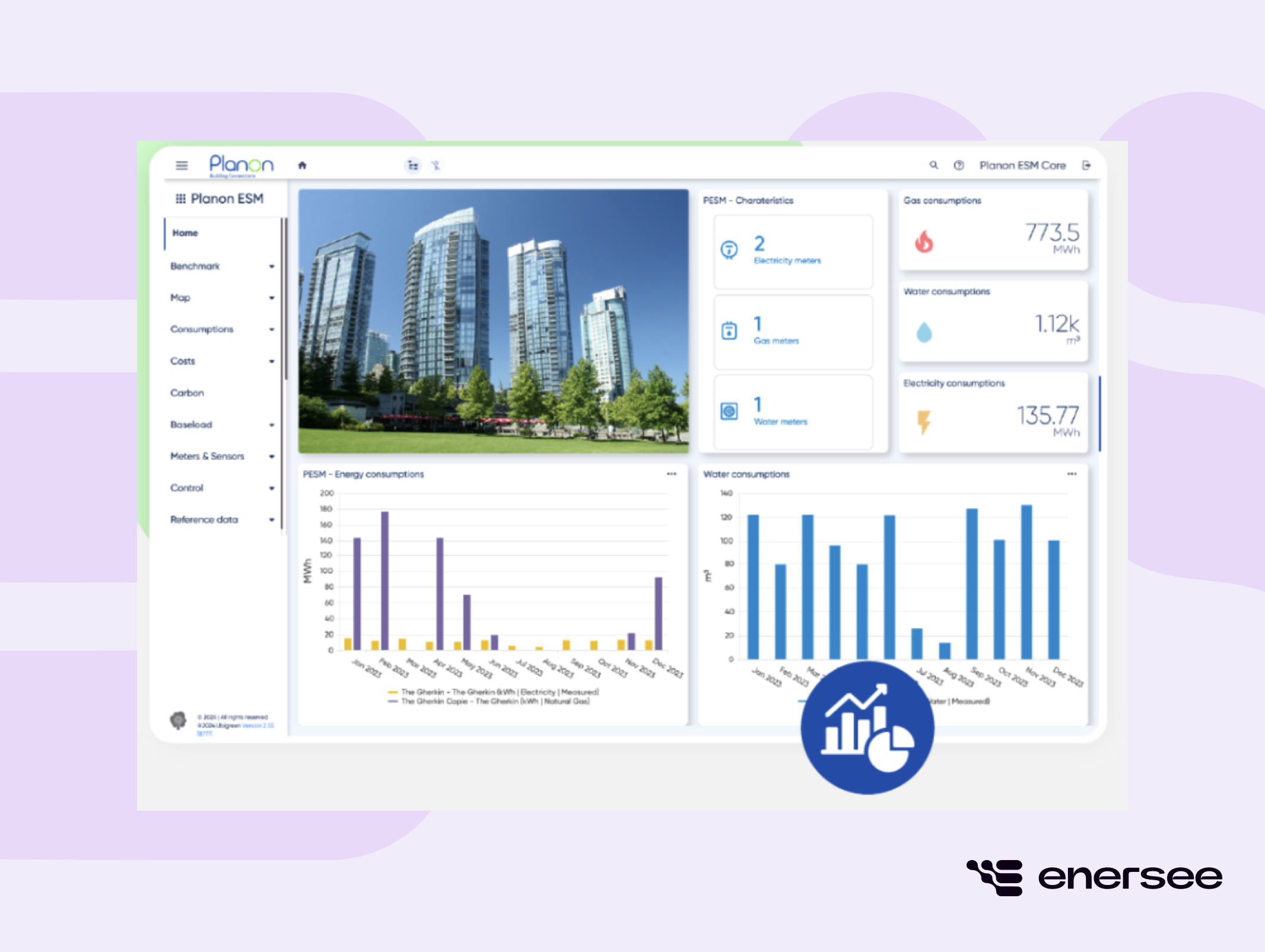 Planon tool for energy management