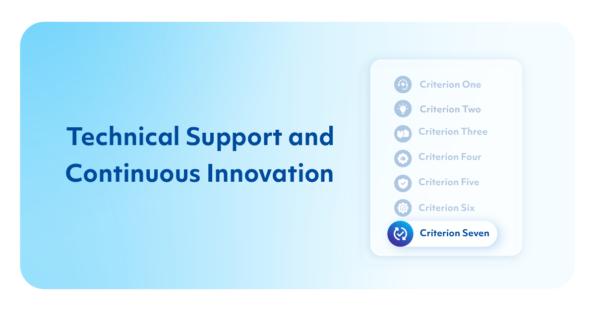 7. Technical Support and Continuous Innovation