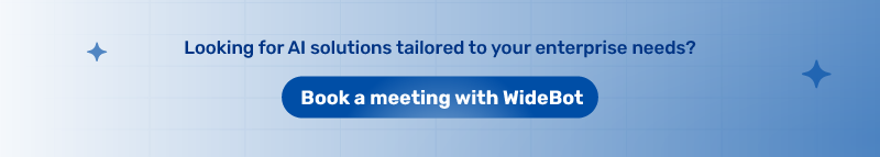 Book a Meeting with WideBot to Implement AI in Enterprises