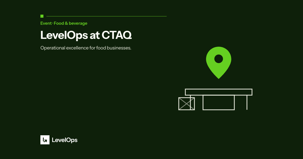 LevelOps presented at the CTAQ annual Marketing Event at Palais des congrès de Montréal, sharing how food and beverage companies scale ops.
