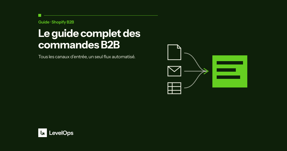 Le guide complet pour automatiser les commandes B2B dans Shopify