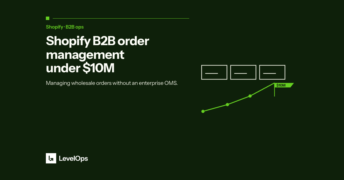 How small and mid-size B2B merchants on Shopify can manage wholesale orders without an enterprise OMS, covering PDF automation and EDI options.