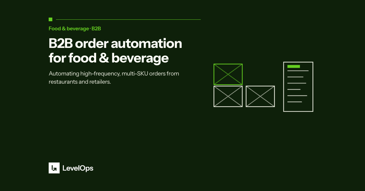 Food and beverage distributors deal with high-frequency multi-SKU B2B orders from restaurants and retailers. How to automate the intake.