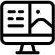 Monitor Icon Outline
