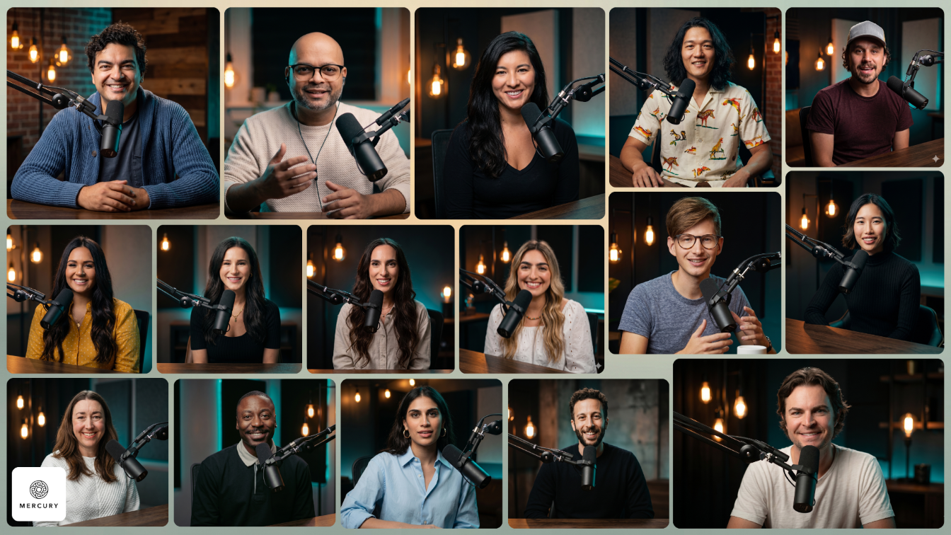 Mercury Team Podcast Collage