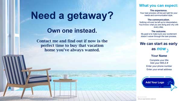 Owning a Vacation Home flyer image.