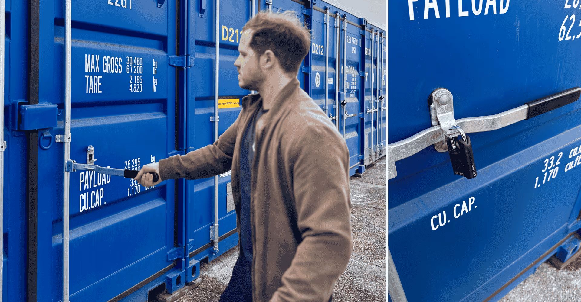 Lagercontainer leicht öffnen Türen einfaches schließen