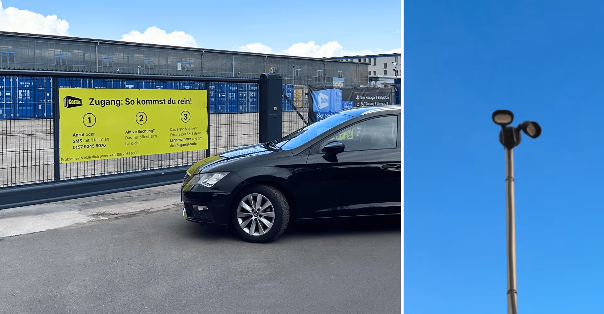 Lagerpark Lagercontainer Lagerraum Grundstück gesichert und überwacht