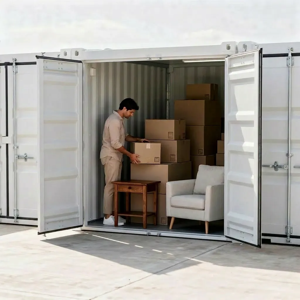 CoStore Selfstorage-Containerpark mit Zufahrt