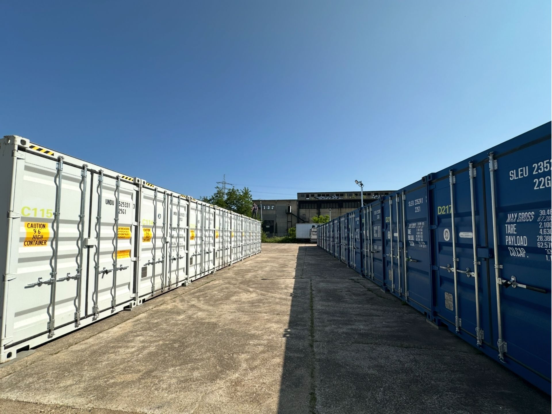 Ist der Lagercontainer, den ich miete, sauber? Ja!