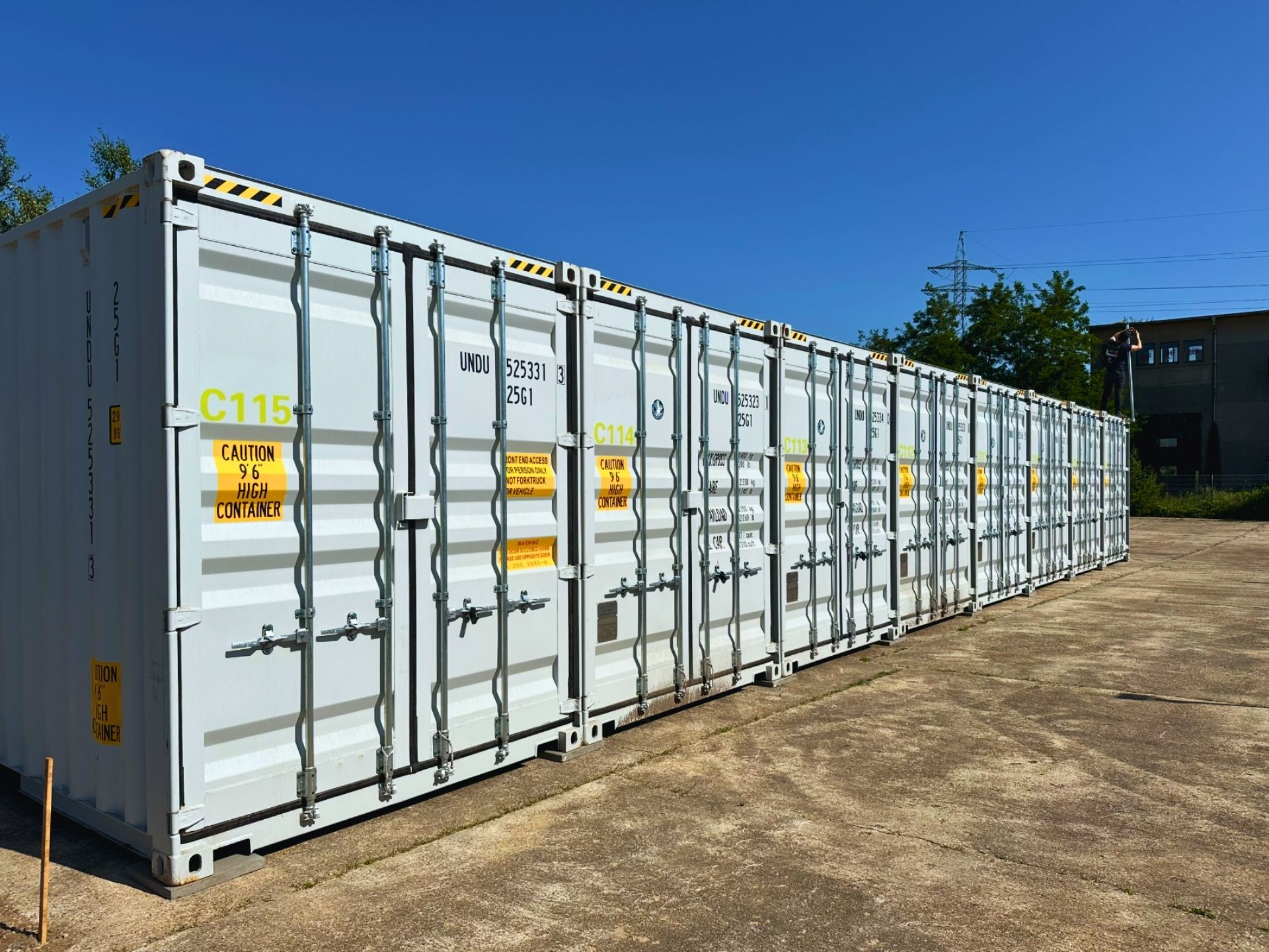 Neu bei CoStore Leipzig: 7 m² High-Cube Lagercontainer