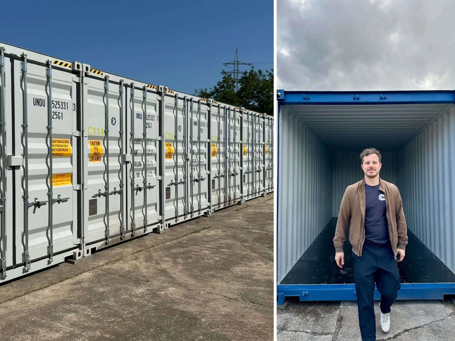 Comparison: renting premium storage containers versus old, rusty storage containers