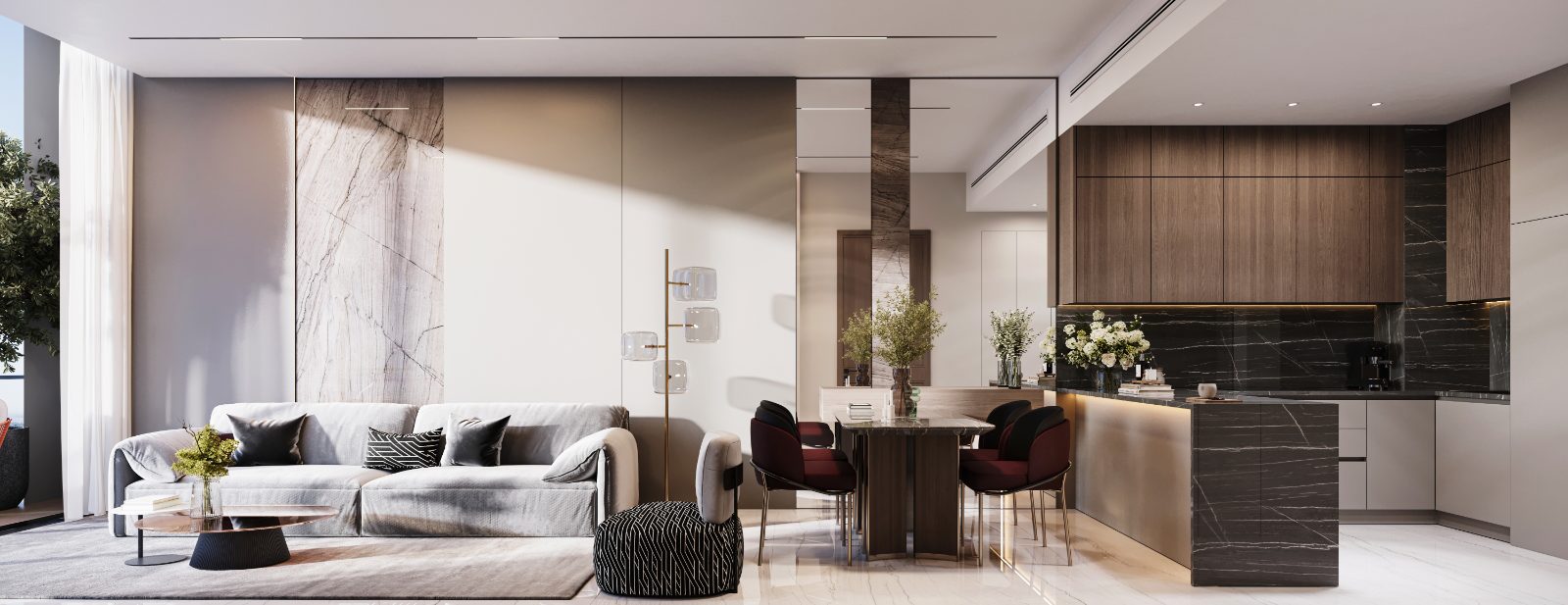 1 Bedroom - Bond Living interior render