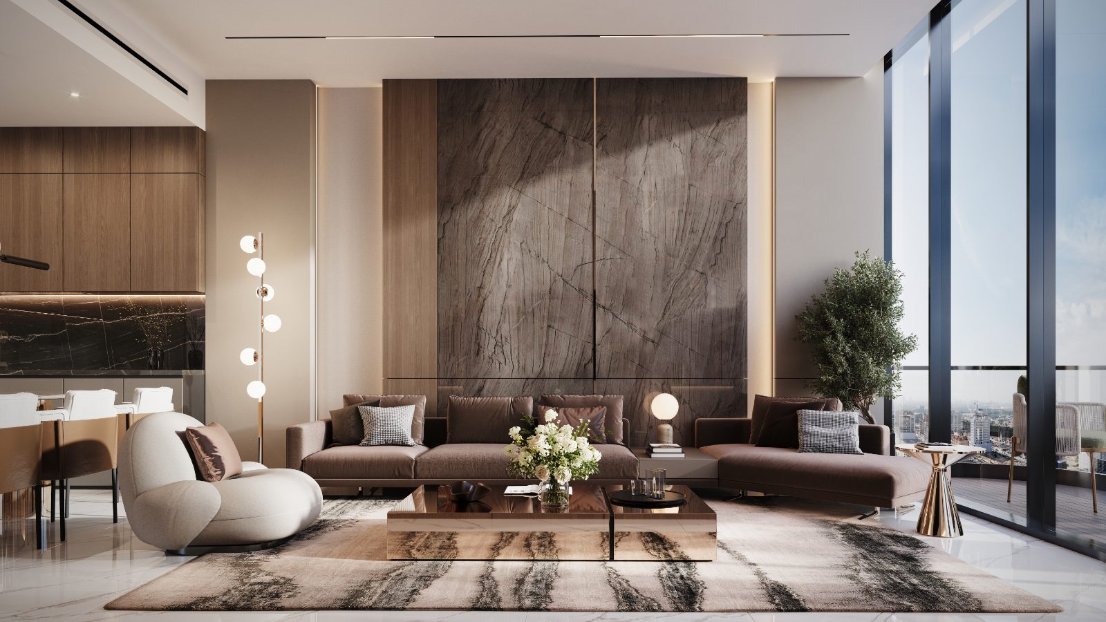 2 Bedroom - Bond Living interior render