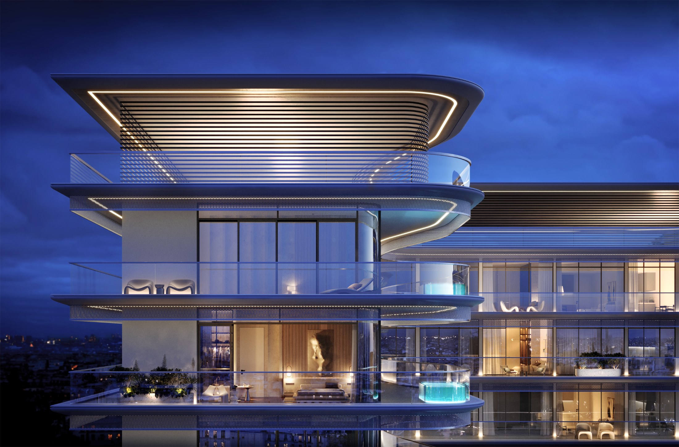 Bond Enclave curved balcony architecture by ZN | ERA