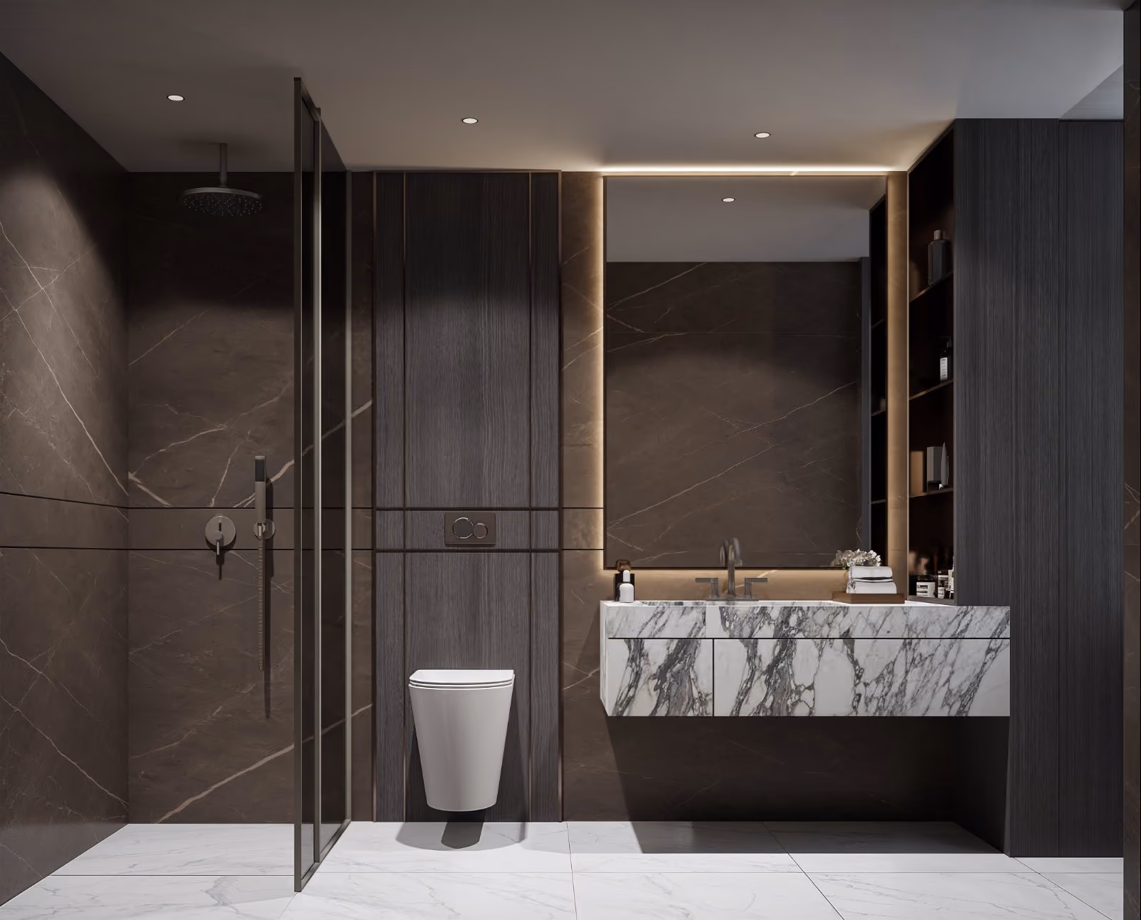 One bedroom suite, main bathroom