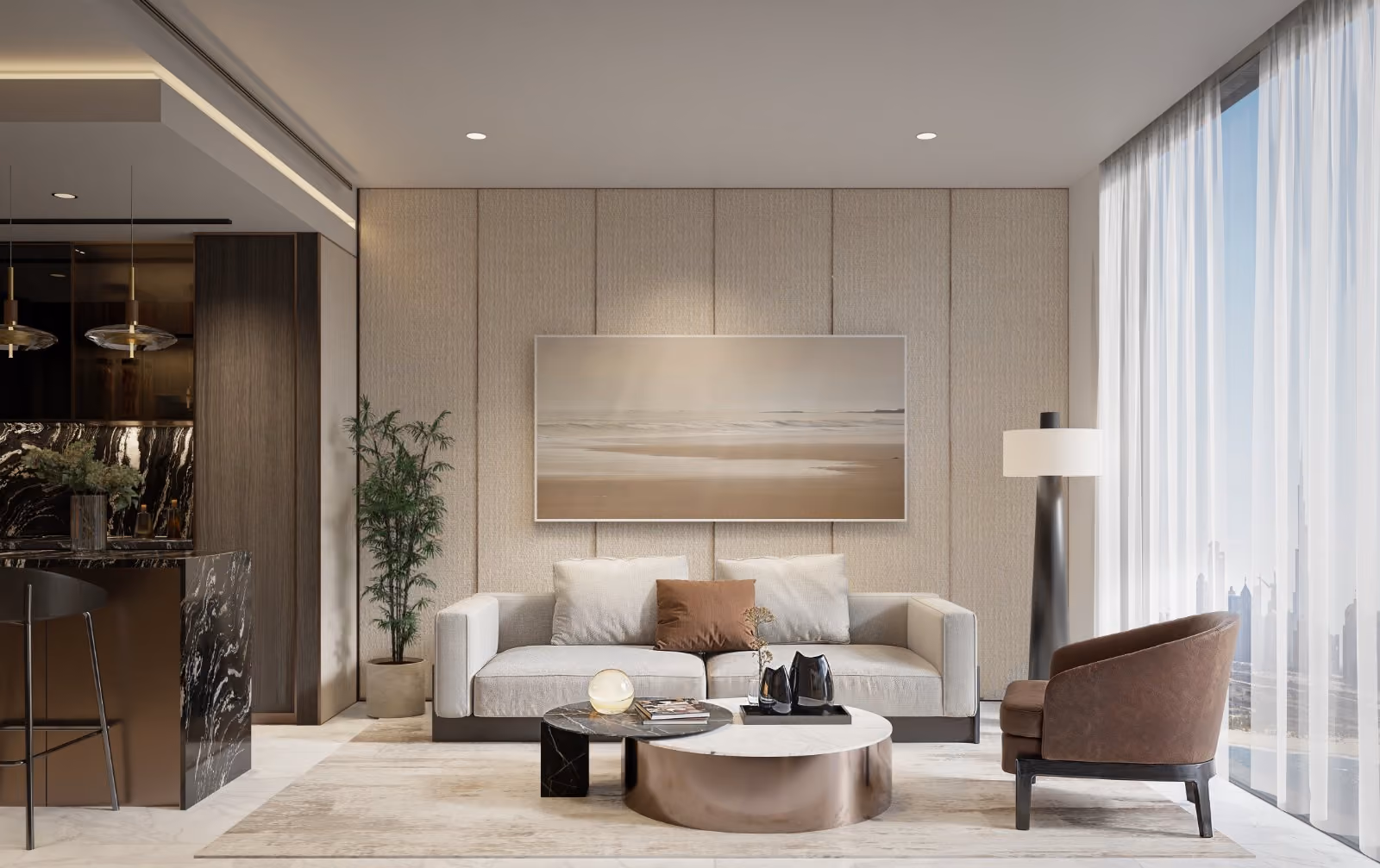 Two bedroom suite, living and dining