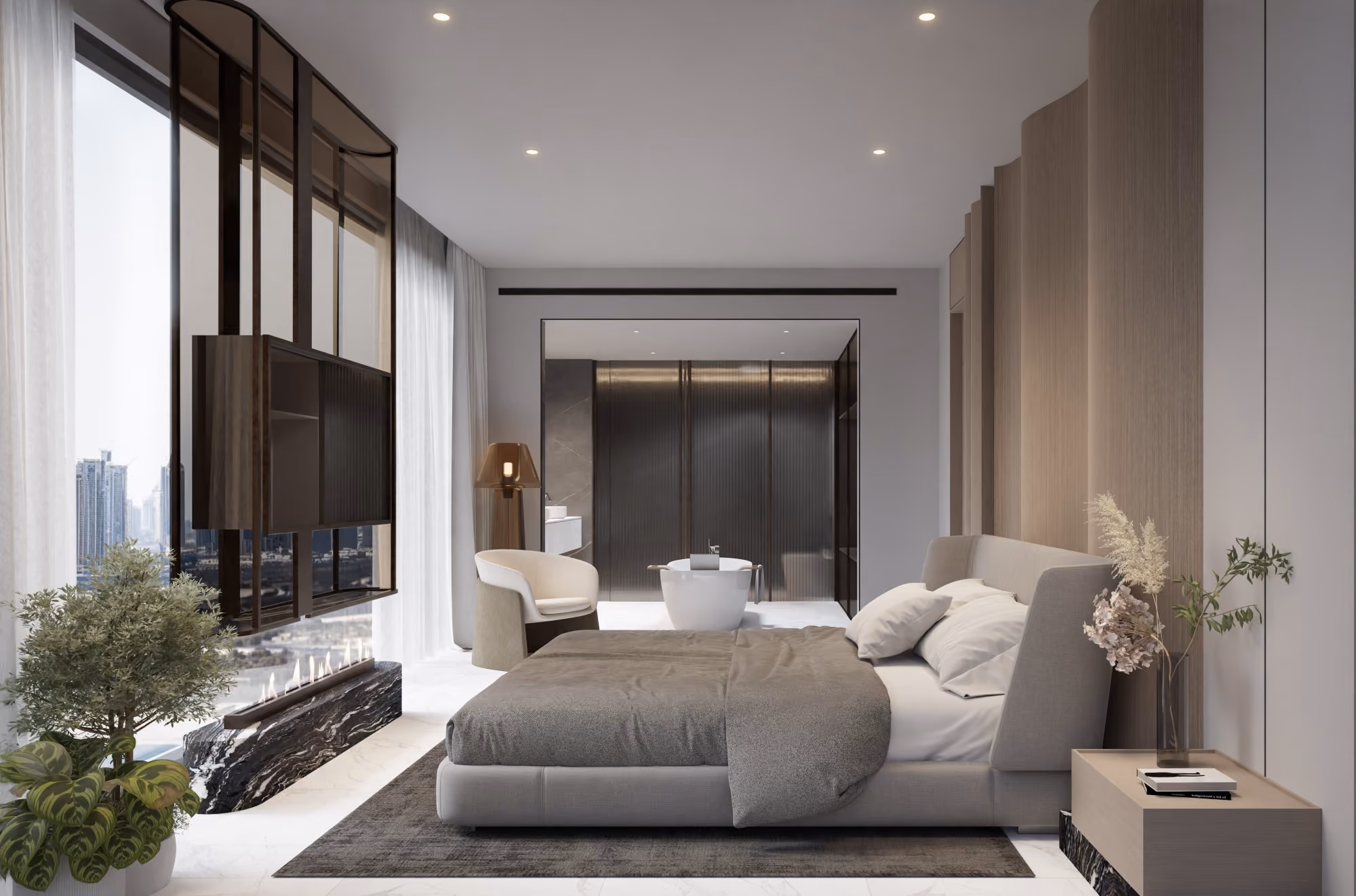 Three bedroom suite, bedroom
