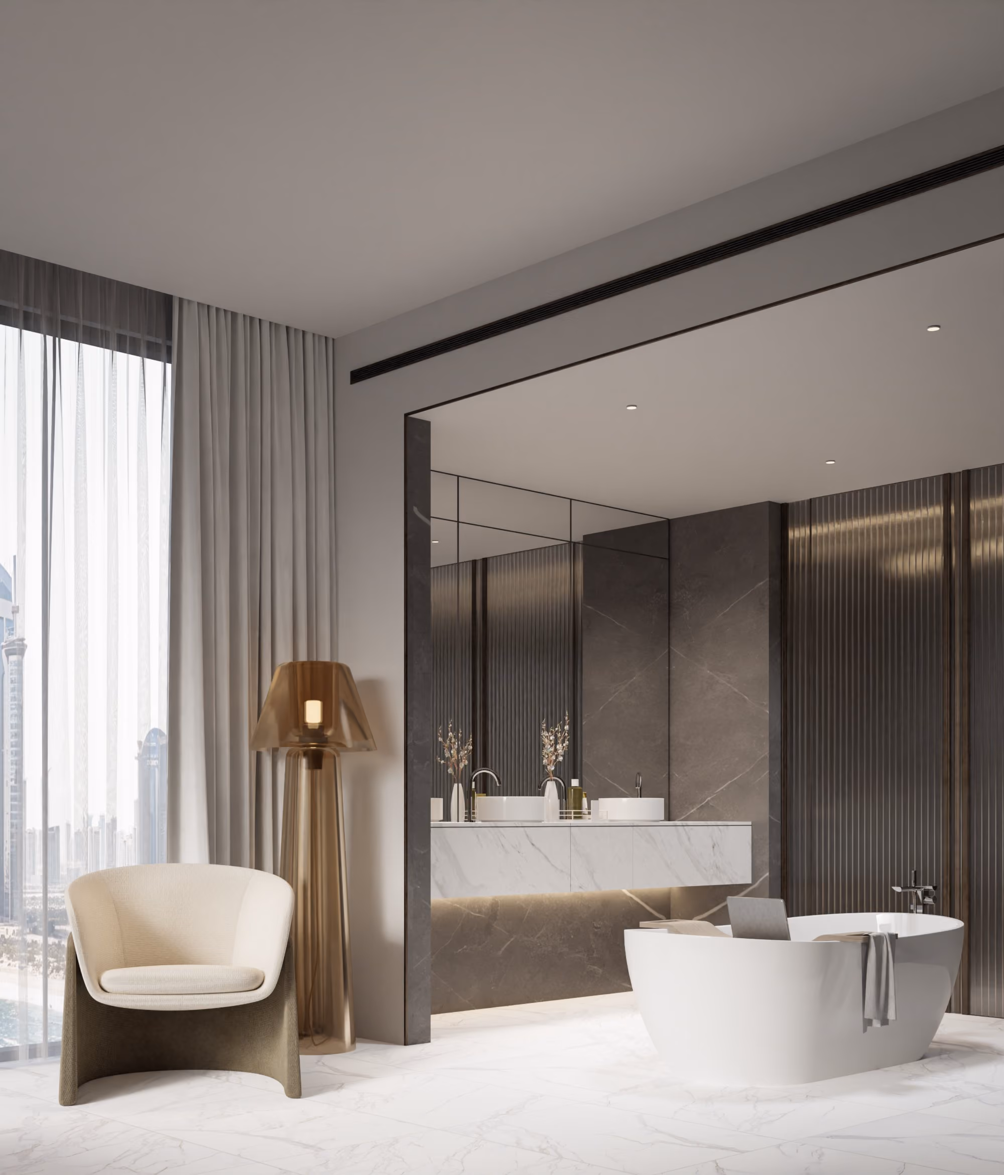 Three bedroom suite, bathroom