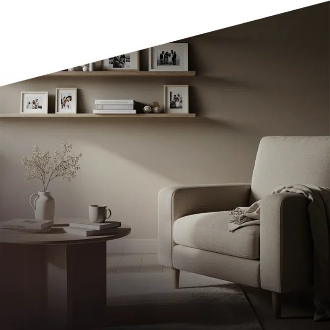 Luxury living space with emotional design and warm interiors by Pearlshire