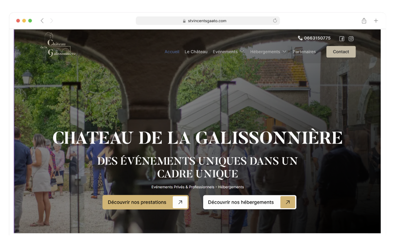 site internet pour waves studio créer par agence webance