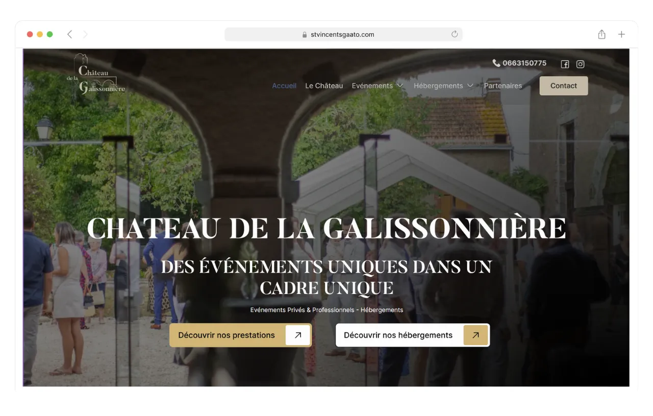 site internet pour waves studio créer par agence webance