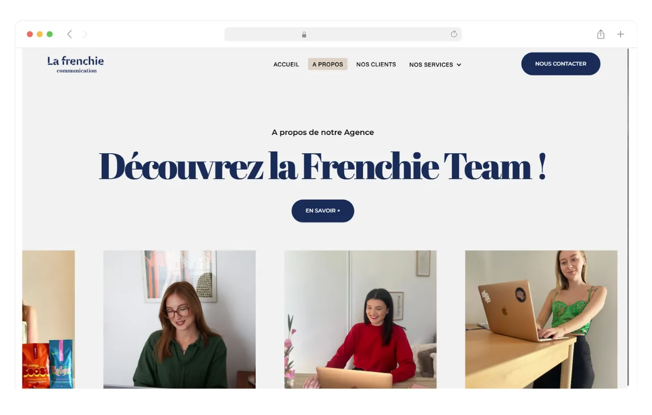 site internet pour waves studio créer par agence webance