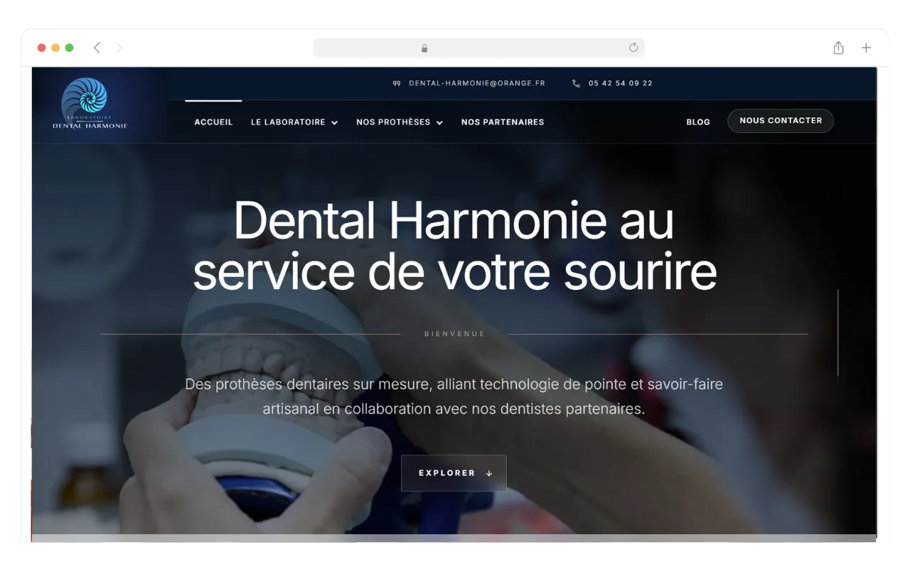 site internet pour waves studio créer par agence webance