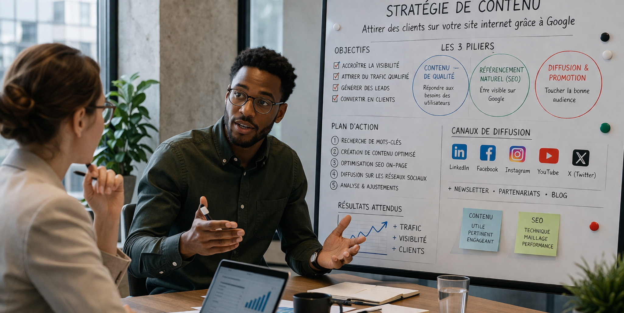 stratégie de contenu SEO agence web - Agence Webance